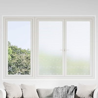 vidaXL Självhäftande Fönsterfilm Frostade ränder 90 x 1000 cm PVC