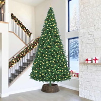 vidaXL Julträdskrage Svart 90 x 90 x 28 cm Vattenhyacint