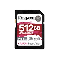 Kingston Technology Kingston Canvas React Plus - flash-minneskort - 512 GB - SDXC UHS-II