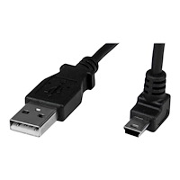 StarTech.com StarTech.com 1m Mini USB Cable Cord - A to Up Angle Mini B - Up Angled Mini USB Cable - 1x USB A (M), 1x USB Mini B (M)...