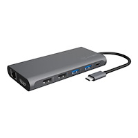 RaidSonic Technology ICY BOX IB-DK4050-CPD - dockningsstation - USB-C - 2 x HDMI, DP