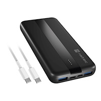 NATEC Natec TREVI SLIM Q strömförsörjningsbank - Li-pol - 24 pin USB-C, 2 x USB - 20 Watt