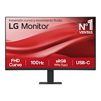 LG LG 27U421A-B - LCD-skärm - böjd - Full HD (1080p) - 27" - HDR