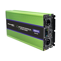 Qoltec Qoltec Monolith - DC till AC-inverterare / batteriladdare / UPS - ren sinusvåg, LCD - 3000 Watt