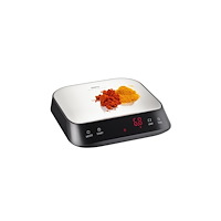 Gefu GEFU PREZISO, Elektronisk köksvåg, 3 kg, 0,1 g, Svart, Rostf...