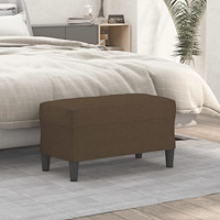 vidaXL Bänk brun 70x35x41 cm tyg