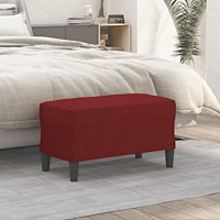 vidaXL Bänk vinröd 70x35x41 cm tyg