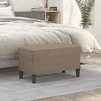 vidaXL Bänk taupe 70x35x41 cm tyg