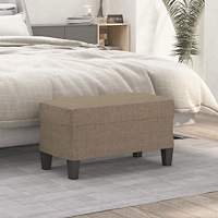 vidaXL Bänk taupe 70x35x41 cm tyg