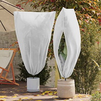 vidaXL Frostskydd för växtfleeceöverdrag 5 pcs Vit 1,55 x 1,55 m