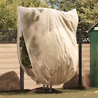 vidaXL Frostskydd för växtfleeceöverdrag 3 pcs Beige 2,4 x 2 m