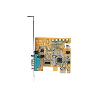StarTech.com StarTech.com PCI Express Serial Card, PCIe to RS232 (DB9) Serial Interface Card, PC Serial Card with 16C1050 UART, Stand...
