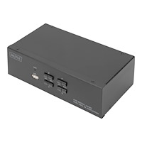 Digitus DIGITUS - omkopplare för tangentbord/video/mus/ljud/USB - 4 portar