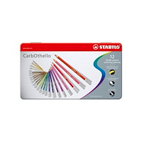 STABILO STABILO CarbOthello - färgpenna - ultramarin, lövgrön, preussiskt blå, cyanblå, neutralt svart, cinnoberröd ton, djupt k...