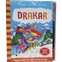 Malin Barthelson Magisk vattenmålning. Drakar (bok, spiral)