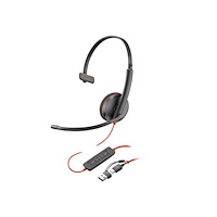 Hewlett-Packard Poly Blackwire 3210 - headset - USB-C