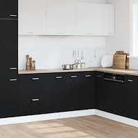 vidaXL Underskåp Svart Ek 60x46x81,5 cm Konstruerat Trä