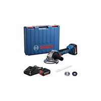 Bosch GWS18V-8 SZLIF KĄT (125 mm 2x4Ah vägg)