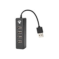 NEDIS Nedis UHUBU2420BK - hubb - 4 portar