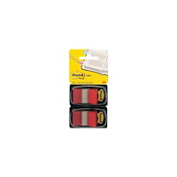 Post-it Indeksfaner, Post-it Index, medium, i dobbeltpakke, rød, pak...
