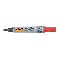 BIC BIC Marking 2000 - markering - röd (paket om 12)