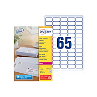 AVERY Avery - etiketter - 6500 etikett (er) - 38.1 x 21.2 mm