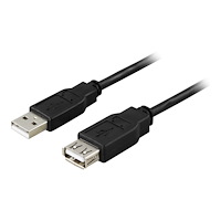 Deltaco DELTACO USB2-101S - USB-förlängningskabel - USB till USB - 10 cm