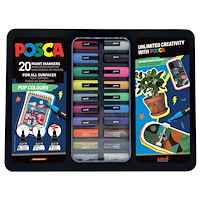 Ubiquiti POSCA METAL TIN, 20 ass. Pop Colours (6xpc1mc