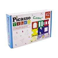Picasso Tiles PicassoTiles CREATIVITY BEYOND IMAGINATION - 3-D Designer Artistry Kit Magnetic Building Tiles - byggsats