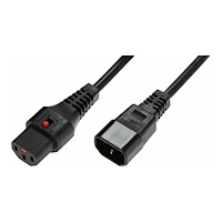 Microconnect MicroConnect - förlängningskabel för ström - IEC 60320 C14 till power IEC 60320 C13 - 2 m