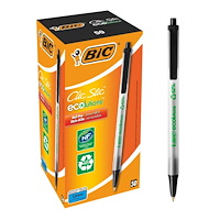 BIC Kulspetspenna bic ecolutions clic stic svart låda med 50 st.