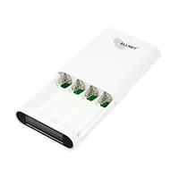 ALLNET ALLNET ALL-PB104 / Powerbank 18650 3,7 V 4-fodral "vit (ALL-...