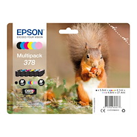 EPSON Epson Multipack 378 - 6-pack - svart, gul, cyan, magenta, ljus magenta, ljus cyan - original - bläckpatron