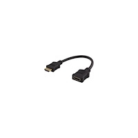 Deltaco DELTACO HDMI-21F - HDMI-förlängningsadapter - 20 cm