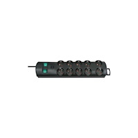 Brennenstuhl Brennenstuhl 1153304120, 10 AC-utgångar, Svart, IP20, 2 m, 7...