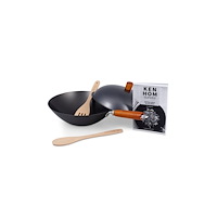 Kenhom Ken Hom KH331051, Rund, Wokpanna, Svart, Kolstål, Metall, Ke...