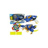 LEANToys Import leantoys Dinobots 2in1 Dinosaurie Dartpistol Blå Pter...