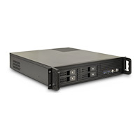 Inter-Tech Elektronik Handels Inter-Tech IPC 2U-2504 - kan monteras i rack - micro ATX