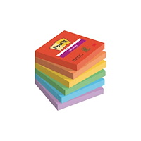 Post-it Post-It Super Sticky Notes Playful, 76 x 76 mm, pakke a 6 st...