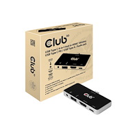 Club-3d Club 3D USB Type C 4-in-1 Hub - dockningsstation - USB-C - HDMI