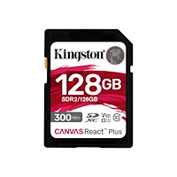 Kingston Technology Kingston Canvas React Plus - flash-minneskort - 128 GB - SDXC UHS-II