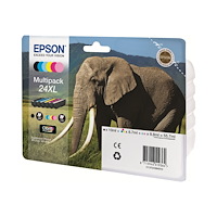 EPSON Epson 24 Multipack - 6-pack - svart, gul, cyan, magenta, ljus magenta, ljus cyan - original - bläckpatron