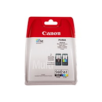 CANON Canon PG-560 / CL-561 Multipack - 2-pack - svart, färg (cyan, magenta, gul) - original - bläckpatron