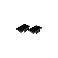Solar Plus Slutstycke Art Low Black 2 st, för E-7504024 Profil Art Low...