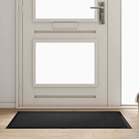 vidaXL Dörrmatta Antracit 60 x 40 x 1.2 cm Teddytyg