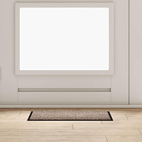 vidaXL Dörrmatta Beige 60 x 40 x 1.2 cm Teddytyg