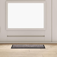 vidaXL Dörrmatta Ljusgrå 60 x 40 x 1.2 cm Teddytyg