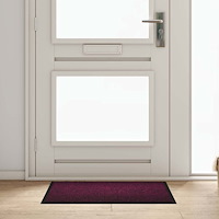 vidaXL Dörrmatta Bordeaux 60 x 40 x 1.2 cm Teddytyg
