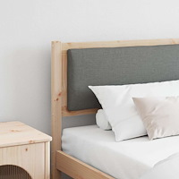 vidaXL Huvudgavel Övrigt Brun 180 cm Massiv furu