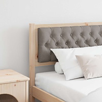 vidaXL Huvudgavel Övrigt Brun och taupe 200 cm Massiv furu